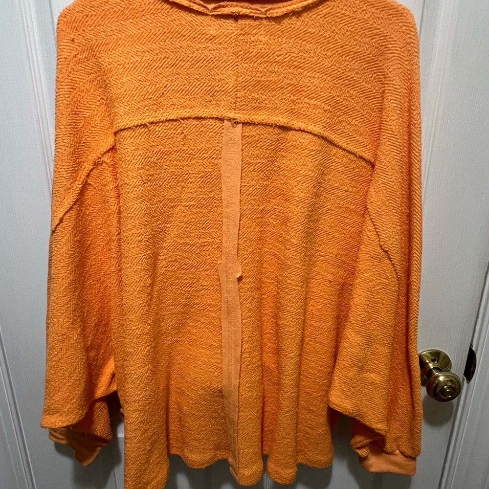 BUCKETLIST Women's Vibrant Orange Sweatshirt - Picture 3 of 4